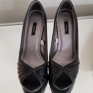 Black open to heels